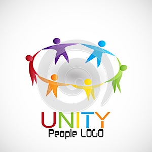 People unity teamwork, vector