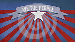 We the people, US American color scheme