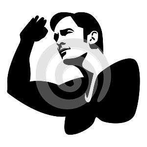 People using hand as shade EPS vector file