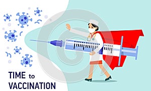 People vaccination concept for immunity health. Covid-19.