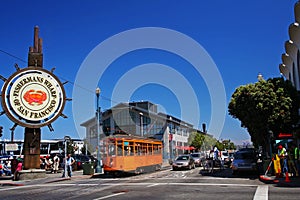 People visit Fishermans Wharf in San Francisco