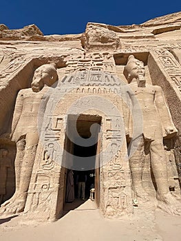 people visit the Karnak temple complex in Egypt