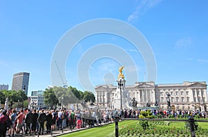 Buckingham palace historical building London UK