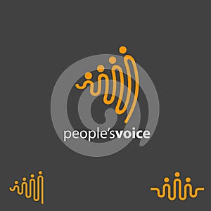 People Voice concept symbol vector