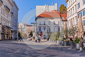People at the Vorosmarty Square