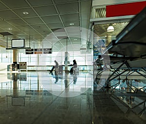 People waiting for the flight