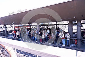 People waiting for ship tour in Paris City