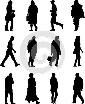 People walking