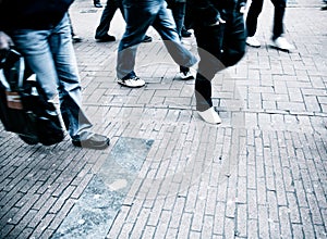 People walking