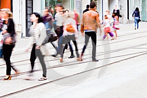 People walking in the city