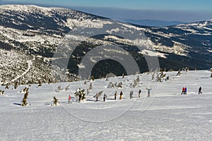 People Walking In Krkonose-Giant Mountains,Czechia