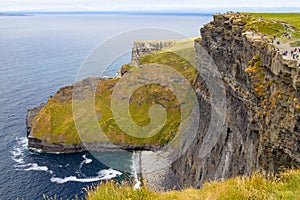 People walking over Cliffs of Moher
