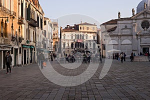 Public square in Venice, Italy.