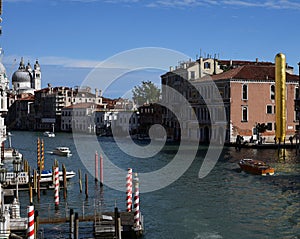 People want to ride a gondola.Venice.Italy