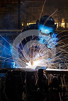 People welding industry