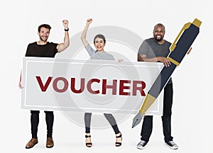 People won a gift voucher