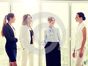 Business women meeting at office and talking