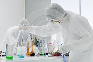 People working in a chemistry lab