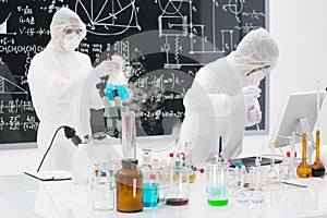 People working in a chemistry lab