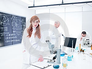 People working in a chemistry lab