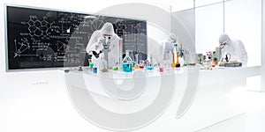 People working in a chemistry lab photo