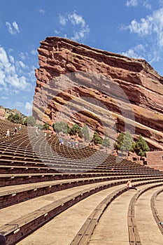 People working out at Red Rocks Park and Ampitheatre