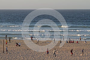 People on the Yoff beach, Dakar