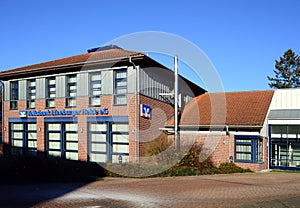 Peoples Bank in Downtown Schneverdingen, Lower Saxony