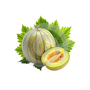 Pepino melon fruit on a slice