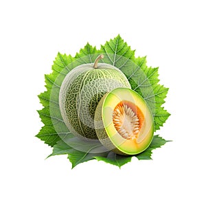 Pepino melon fruit on a slice