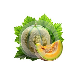 Pepino melon fruit on a slice