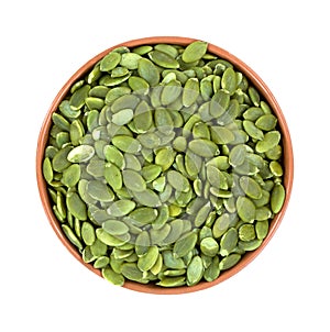 Pepitas in a small bowl