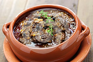 Peposo, tuscan peppered beef stew photo