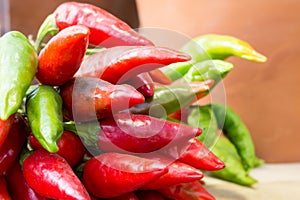 Pepper capsicumi. Autumn still life, harvest