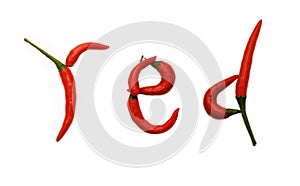 Pepper Letters RED