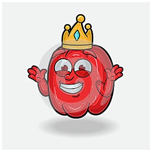 Pepper Mascot Character Cartoon With Dont Know Smile expression