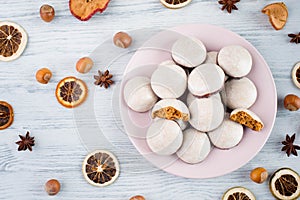 Pepper nuts, traditional german christmas sweets, nuremberg gingerbread photo