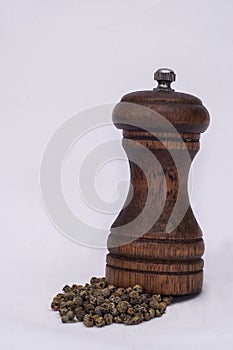 pepper shaker with pepper grains