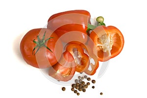 Pepper, tomato and spice