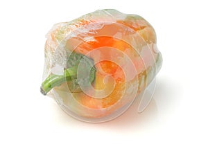 Pepper Wrapped in Cellophane