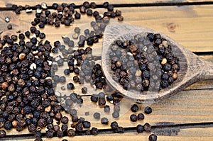 Peppercorn on table