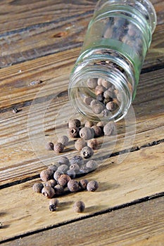 Peppercorns close-up