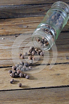 Peppercorns close-up