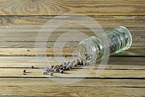 Peppercorns close-up