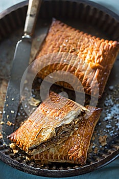 Peppered steak puff pastry