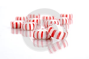 Peppermint Candy on a White Background