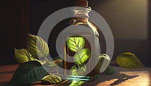 Peppermint leaf leaves