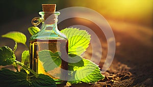 Peppermint leaf leaves