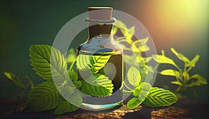 Peppermint leaf leaves