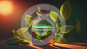 Peppermint leaf leaves